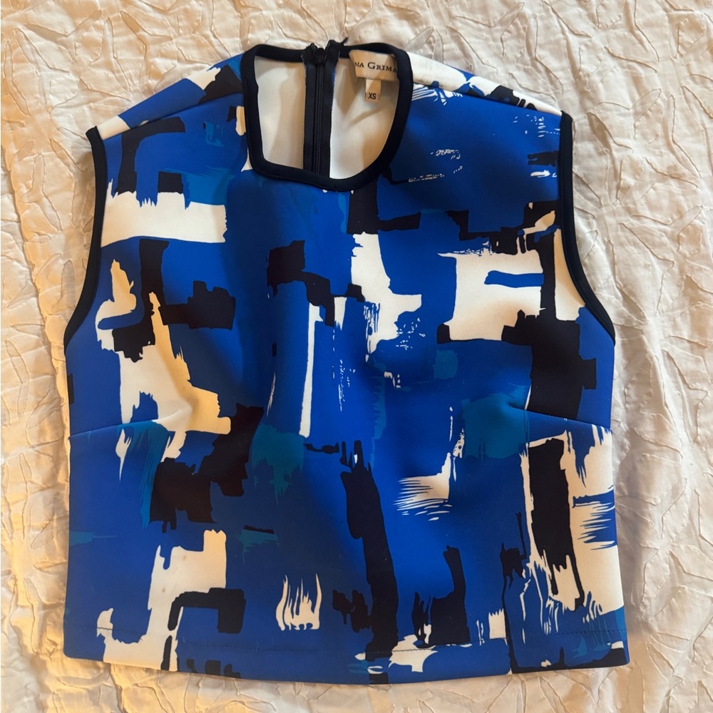 Karina Grimaldi xs neoprene crop top